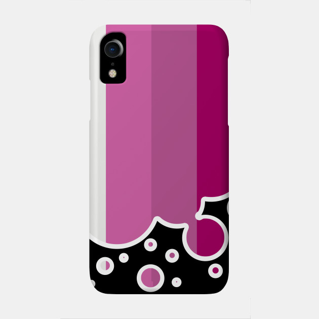 25053103_0-30 Lesbian Pride Flag Falling Bubbles Silhouette on Black