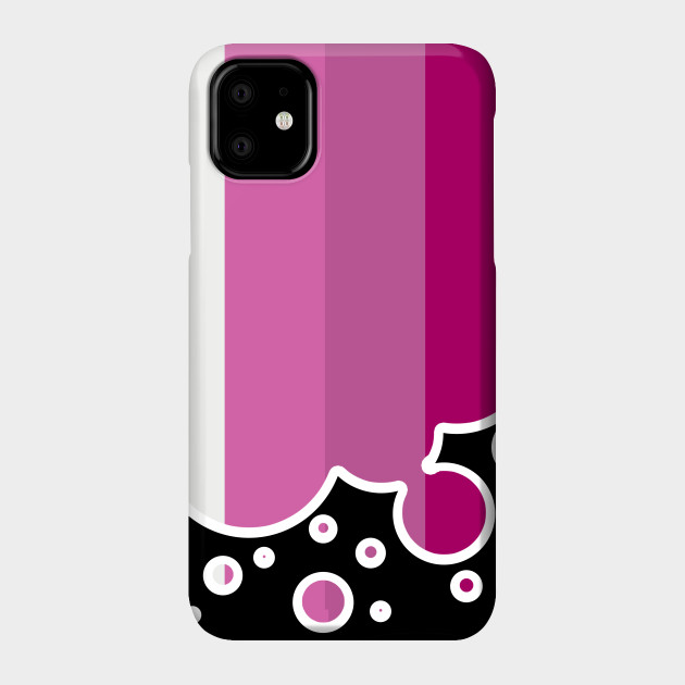 25053103_0-31 Lesbian Pride Flag Falling Bubbles Silhouette on Black