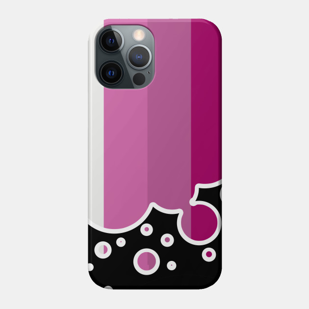 25053103_0-36 Lesbian Pride Flag Falling Bubbles Silhouette on Black