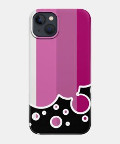 Lesbian Cases - Lesbian Pride Flag Falling Bubbles Silhouette on Black Phone Case TP1503 9 - Lesbian Flag Lesbian Pride Flag Falling Bubbles Silhouette on Black