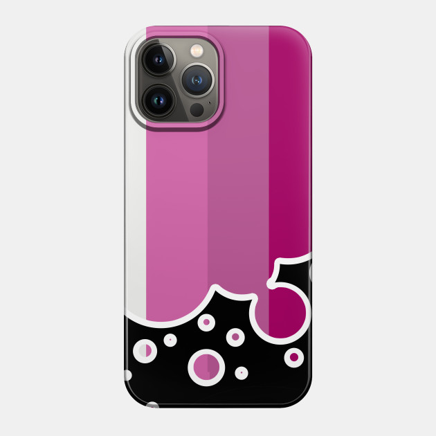 25053103_0-40 Lesbian Pride Flag Falling Bubbles Silhouette on Black