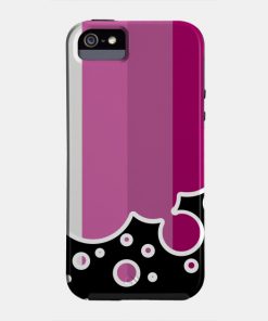 Lesbian Cases - Lesbian Pride Flag Falling Bubbles Silhouette on Black Phone Case TP1503 15 - Lesbian Flag Lesbian Pride Flag Falling Bubbles Silhouette on Black