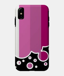 Lesbian Cases - Lesbian Pride Flag Falling Bubbles Silhouette on Black Phone Case TP1503 18 - Lesbian Flag Lesbian Pride Flag Falling Bubbles Silhouette on Black