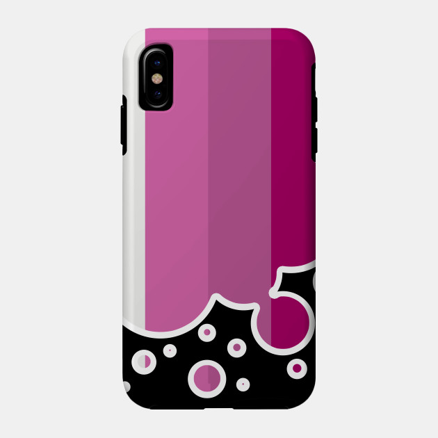 25053103_0-46 Lesbian Pride Flag Falling Bubbles Silhouette on Black