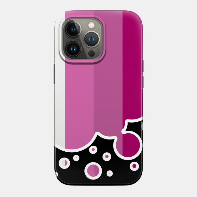 25053103_0-48 Lesbian Pride Flag Falling Bubbles Silhouette on Black