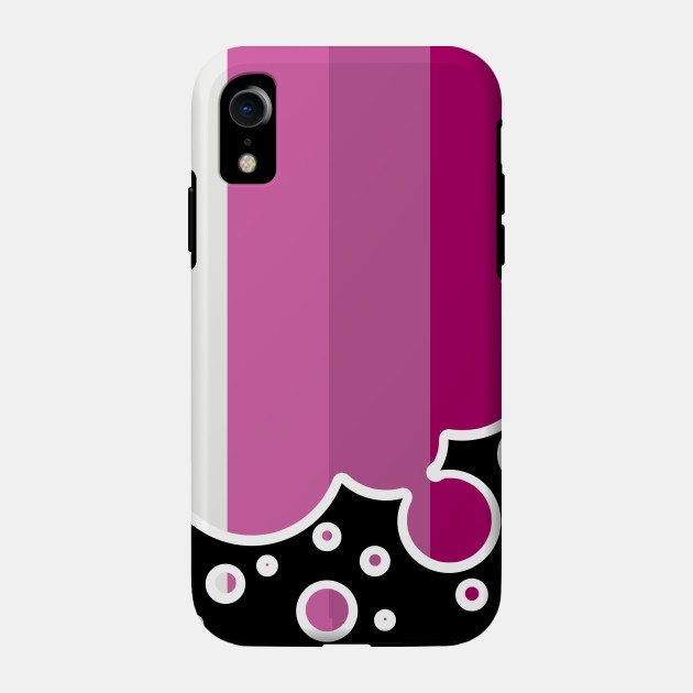 25053103_0-50 Lesbian Pride Flag Falling Bubbles Silhouette on Black