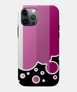 Lesbian Cases - Lesbian Pride Flag Falling Bubbles Silhouette on Black Phone Case TP1503 23 - Lesbian Flag Lesbian Pride Flag Falling Bubbles Silhouette on Black