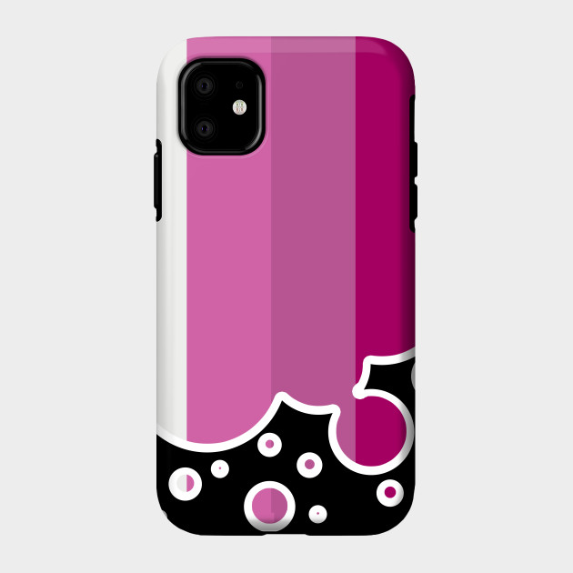 25053103_0-53 Lesbian Pride Flag Falling Bubbles Silhouette on Black