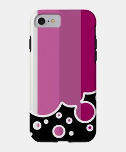 Lesbian Cases - Lesbian Pride Flag Falling Bubbles Silhouette on Black Phone Case TP1503 26 - Lesbian Flag Lesbian Pride Flag Falling Bubbles Silhouette on Black