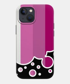 Lesbian Cases - Lesbian Pride Flag Falling Bubbles Silhouette on Black Phone Case TP1503 27 - Lesbian Flag Lesbian Pride Flag Falling Bubbles Silhouette on Black