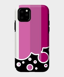 Lesbian Cases - Lesbian Pride Flag Falling Bubbles Silhouette on Black Phone Case TP1503 29 - Lesbian Flag Lesbian Pride Flag Falling Bubbles Silhouette on Black