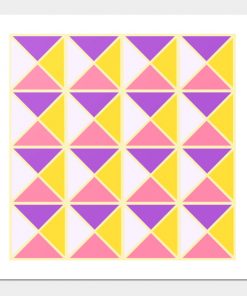 Lesbian Posters - Sapphic Pride Triangle Pattern Poster TP1503 2 - Lesbian Flag Sapphic Pride Triangle Pattern