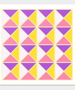 Lesbian Posters - Sapphic Pride Triangle Pattern Poster TP1503 3 - Lesbian Flag Sapphic Pride Triangle Pattern