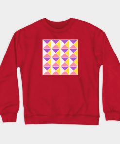Lesbian Sweatshirts - Sapphic Pride Triangle Pattern Sweatshirt TP1503 2 - Lesbian Flag Sapphic Pride Triangle Pattern
