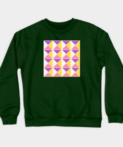 Lesbian Sweatshirts - Sapphic Pride Triangle Pattern Sweatshirt TP1503 3 - Lesbian Flag Sapphic Pride Triangle Pattern