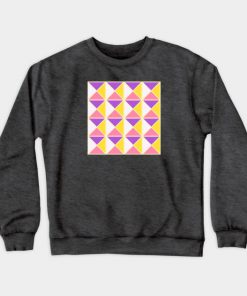 Lesbian Sweatshirts - Sapphic Pride Triangle Pattern Sweatshirt TP1503 4 - Lesbian Flag Sapphic Pride Triangle Pattern