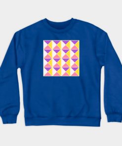 Lesbian Sweatshirts - Sapphic Pride Triangle Pattern Sweatshirt TP1503 5 - Lesbian Flag Sapphic Pride Triangle Pattern