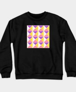 Lesbian Sweatshirts - Sapphic Pride Triangle Pattern Sweatshirt TP1503 6 - Lesbian Flag Sapphic Pride Triangle Pattern