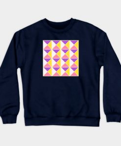 Lesbian Sweatshirts - Sapphic Pride Triangle Pattern Sweatshirt TP1503 7 - Lesbian Flag Sapphic Pride Triangle Pattern