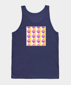 Lesbian Tank Tops - Sapphic Pride Triangle Pattern Tank Top TP1503 2 - Lesbian Flag Sapphic Pride Triangle Pattern