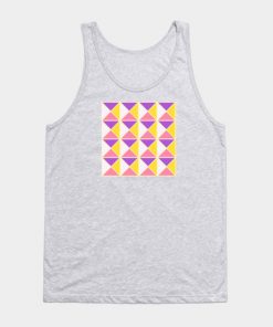 Lesbian Tank Tops - Sapphic Pride Triangle Pattern Tank Top TP1503 3 - Lesbian Flag Sapphic Pride Triangle Pattern