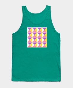 Lesbian Tank Tops - Sapphic Pride Triangle Pattern Tank Top TP1503 4 - Lesbian Flag Sapphic Pride Triangle Pattern