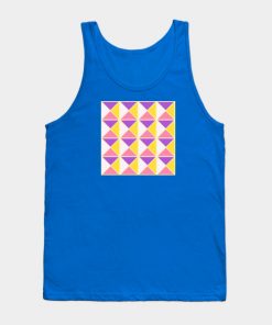 Lesbian Tank Tops - Sapphic Pride Triangle Pattern Tank Top TP1503 6 - Lesbian Flag Sapphic Pride Triangle Pattern
