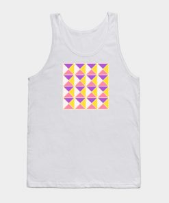 Lesbian Tank Tops - Sapphic Pride Triangle Pattern Tank Top TP1503 7 - Lesbian Flag Sapphic Pride Triangle Pattern