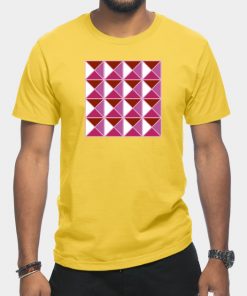 Lesbian T-Shirts - Lesbian Pride Triangle Pattern T-Shirt TP1503 5 - Lesbian Flag Lesbian Pride Triangle Pattern