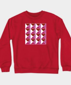 Lesbian Sweatshirts - Lesbian Pride Triangle Pattern Sweatshirt TP1503 2 - Lesbian Flag Lesbian Pride Triangle Pattern