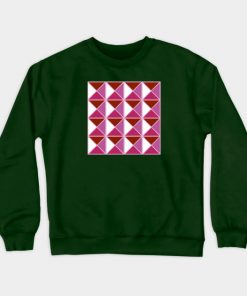 Lesbian Sweatshirts - Lesbian Pride Triangle Pattern Sweatshirt TP1503 3 - Lesbian Flag Lesbian Pride Triangle Pattern