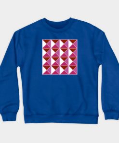 Lesbian Sweatshirts - Lesbian Pride Triangle Pattern Sweatshirt TP1503 5 - Lesbian Flag Lesbian Pride Triangle Pattern