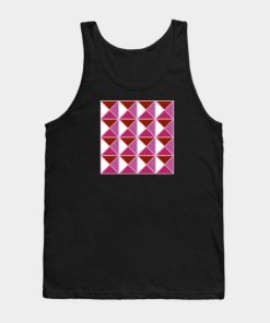 Lesbian Tank Tops - Lesbian Pride Triangle Pattern Tank Top TP1503 3 - Lesbian Flag Lesbian Pride Triangle Pattern