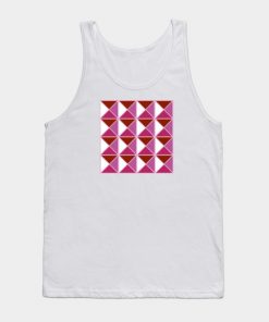 Lesbian Tank Tops - Lesbian Pride Triangle Pattern Tank Top TP1503 7 - Lesbian Flag Lesbian Pride Triangle Pattern