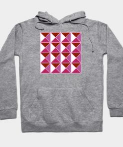 Lesbian Hoodies - Lesbian Pride Triangle Pattern Hoodie TP1503 2 - Lesbian Flag Lesbian Pride Triangle Pattern