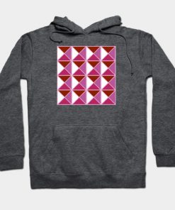 Lesbian Hoodies - Lesbian Pride Triangle Pattern Hoodie TP1503 3 - Lesbian Flag Lesbian Pride Triangle Pattern