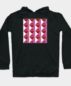 Lesbian Hoodies - Lesbian Pride Triangle Pattern Hoodie TP1503 4 - Lesbian Flag Lesbian Pride Triangle Pattern
