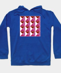 Lesbian Hoodies - Lesbian Pride Triangle Pattern Hoodie TP1503 5 - Lesbian Flag Lesbian Pride Triangle Pattern