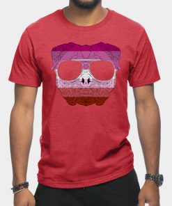 Lesbian T-Shirts - Pug Dog Face Gay Pride Lesbian Rainbow Flag with Sunglasses T-Shirt TP1503 12 - Lesbian Flag Pug Dog Face Gay Pride Lesbian Rainbow Flag with Sunglasses