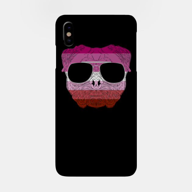 2982127_0-29 Pug Dog Face Gay Pride Lesbian Rainbow Flag with Sunglasses