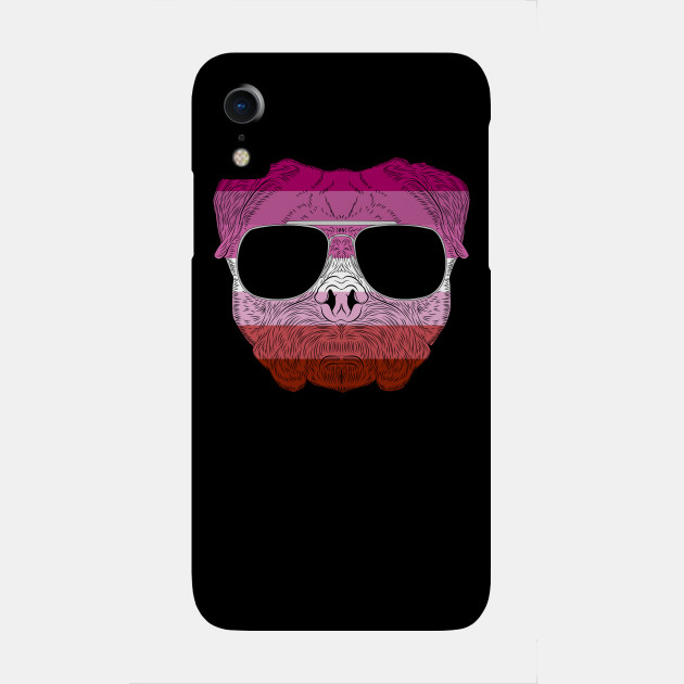 2982127_0-30 Pug Dog Face Gay Pride Lesbian Rainbow Flag with Sunglasses