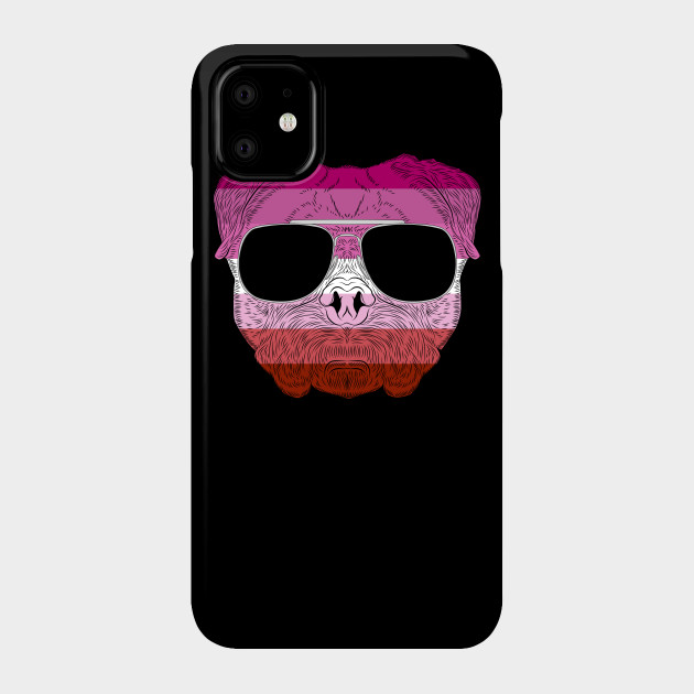 2982127_0-31 Pug Dog Face Gay Pride Lesbian Rainbow Flag with Sunglasses