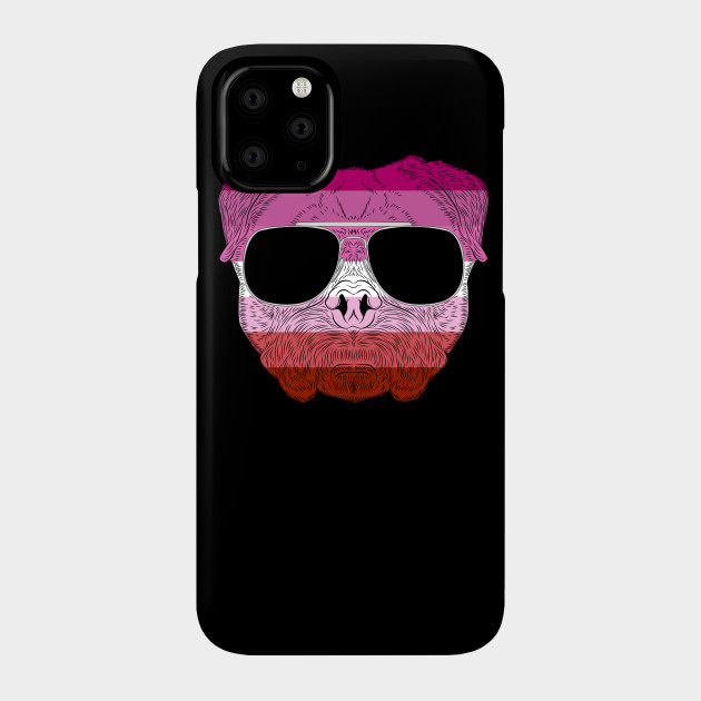 2982127_0-32 Pug Dog Face Gay Pride Lesbian Rainbow Flag with Sunglasses