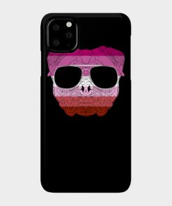 Lesbian Cases - Pug Dog Face Gay Pride Lesbian Rainbow Flag with Sunglasses Phone Case TP1503 5 - Lesbian Flag Pug Dog Face Gay Pride Lesbian Rainbow Flag with Sunglasses