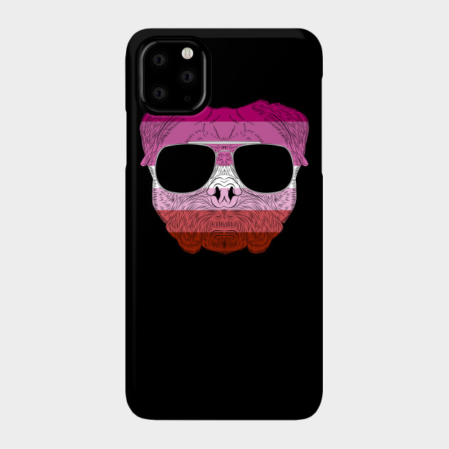 2982127_0-33 Pug Dog Face Gay Pride Lesbian Rainbow Flag with Sunglasses