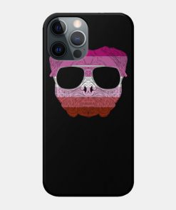 Lesbian Cases - Pug Dog Face Gay Pride Lesbian Rainbow Flag with Sunglasses Phone Case TP1503 8 - Lesbian Flag Pug Dog Face Gay Pride Lesbian Rainbow Flag with Sunglasses