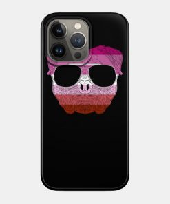 Lesbian Cases - Pug Dog Face Gay Pride Lesbian Rainbow Flag with Sunglasses Phone Case TP1503 11 - Lesbian Flag Pug Dog Face Gay Pride Lesbian Rainbow Flag with Sunglasses