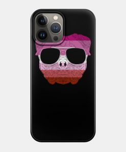 Lesbian Cases - Pug Dog Face Gay Pride Lesbian Rainbow Flag with Sunglasses Phone Case TP1503 12 - Lesbian Flag Pug Dog Face Gay Pride Lesbian Rainbow Flag with Sunglasses