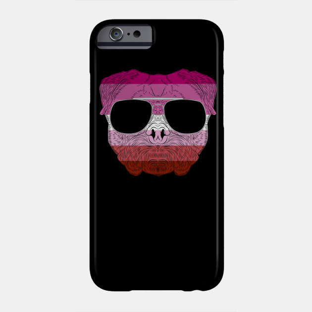 2982127_0-41 Pug Dog Face Gay Pride Lesbian Rainbow Flag with Sunglasses