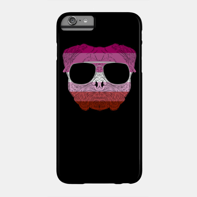 2982127_0-42 Pug Dog Face Gay Pride Lesbian Rainbow Flag with Sunglasses